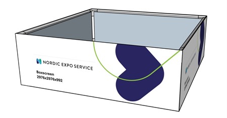 Belyst takkub, large (3x3x1m)