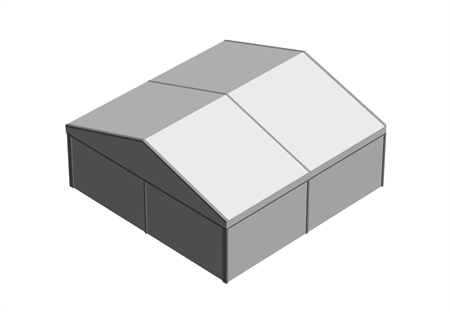 Evenemangstält utan golv, 10x10x3m