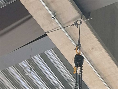 Telferpunkt, max 150 kg